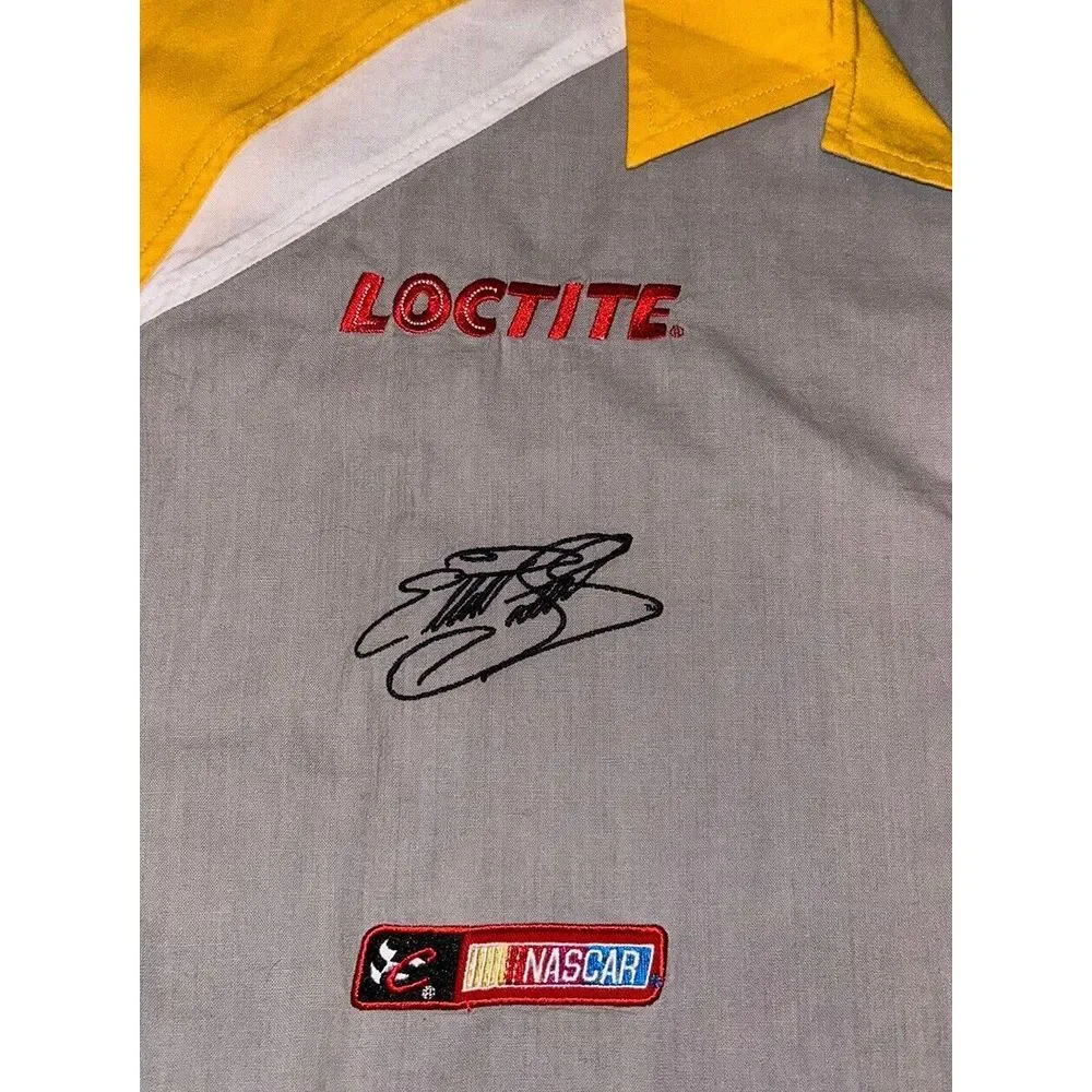Chase Authentic M&M Mechanic Button‎ Shirt Elliott Sadler stitched Size XL Y2K